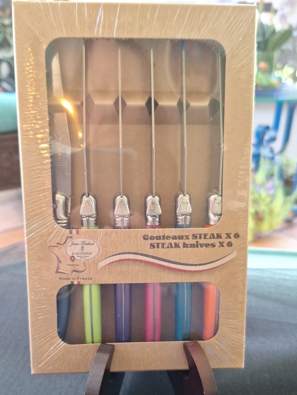 Brand New Laguiole Colorful Handle Steak Knives Set of 6